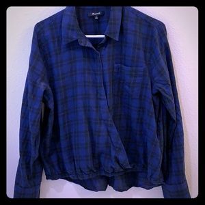 Madewell plaid lightweight top